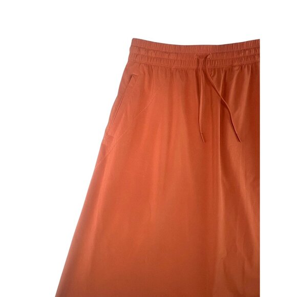 Athleta Womens Arrival Skirt Orange Knee-Length W/ Pockets Size 10 Lightweight - Picture 13 of 16